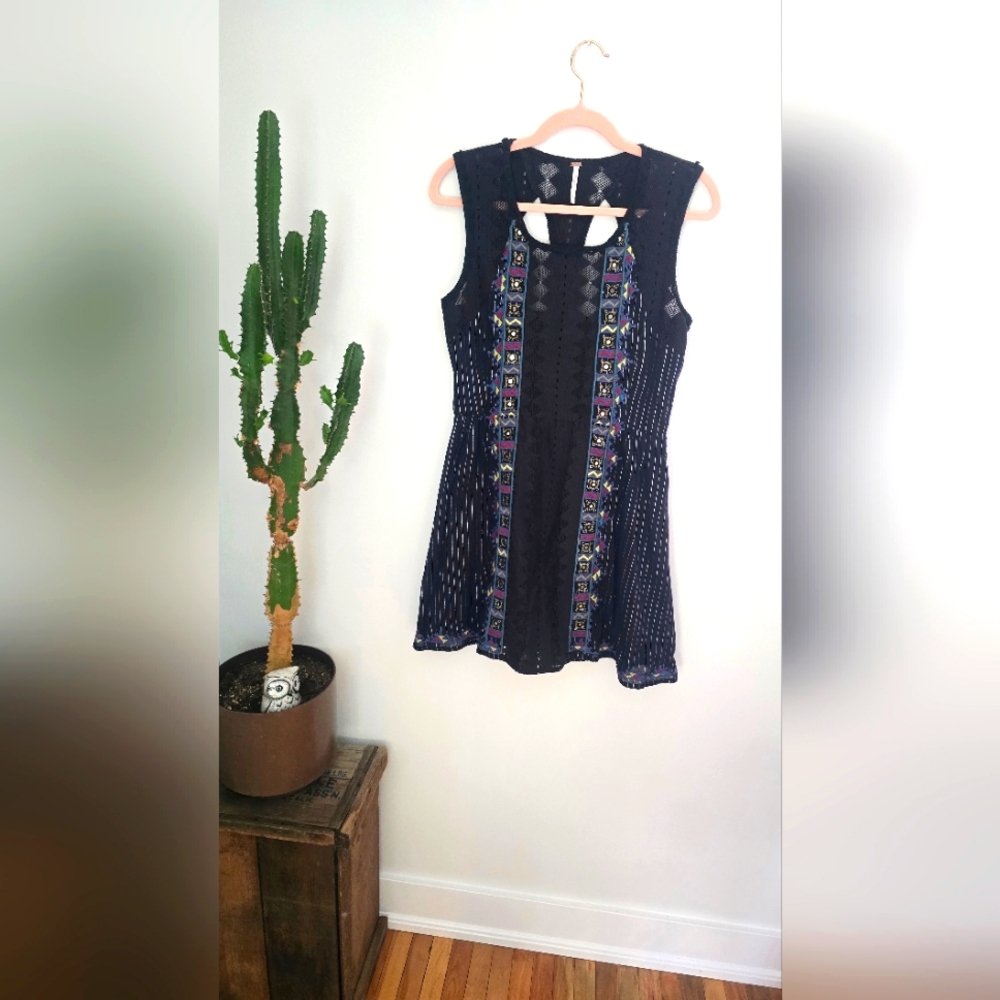 Gorgeous Free People Embroidered 100% Cotton Summer Dress